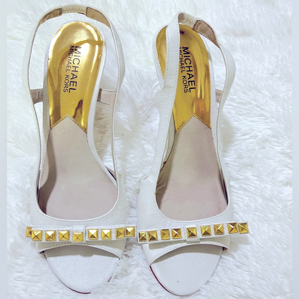 Michael kors ✨white women sandals 8M